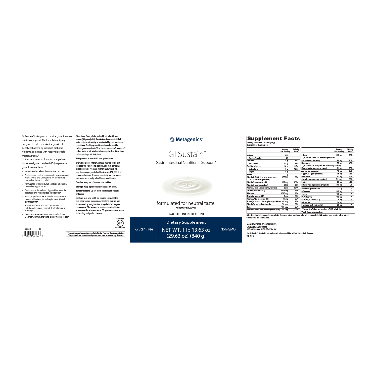 GI Sustain™ Powder (14 servings) - Image 2