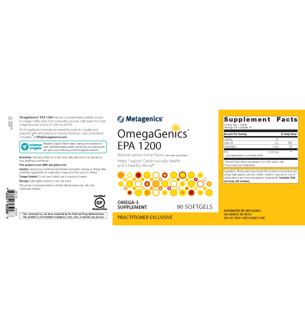 OmegaGenics EPA 1200 Lemon Lime - Image 4