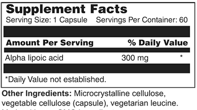 Alpha Lipoic Acid ALA 300MG - Image 2